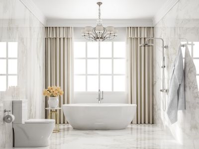 Luxury Bathroom with New Tub